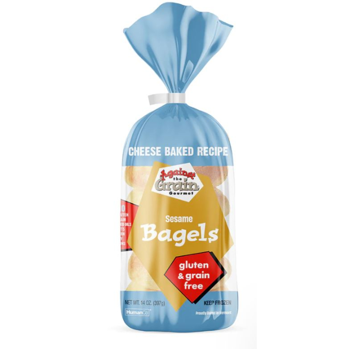 Against the Grain Gourmet Bagels, Gluten Free, Sesame