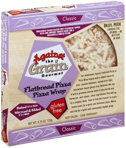 Against the Grain Flatbread Pizza/Pizza Wrap, Gluten Free, Classic