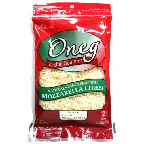Oneg Kosher Gourmet Fancy Shredded Mozzarella Cheese