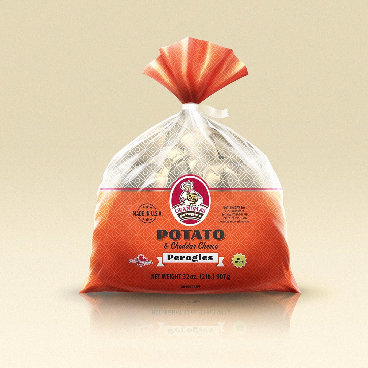 Patak Meats Grandmas Perogies Potato & Cheese (Dumplings) 2lb