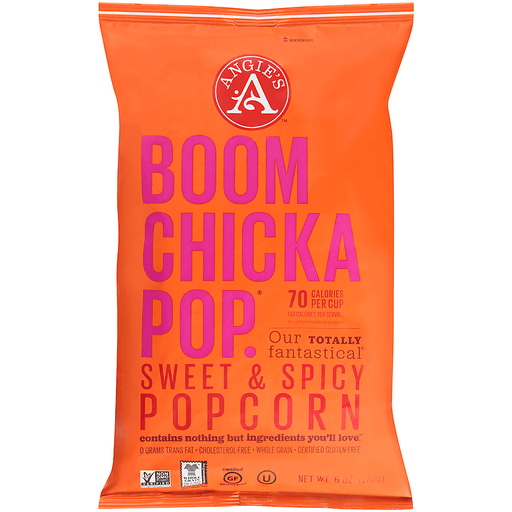 BoomChickaPop Angie's Sweet & Spicy Popcorn 6 Oz. Bag