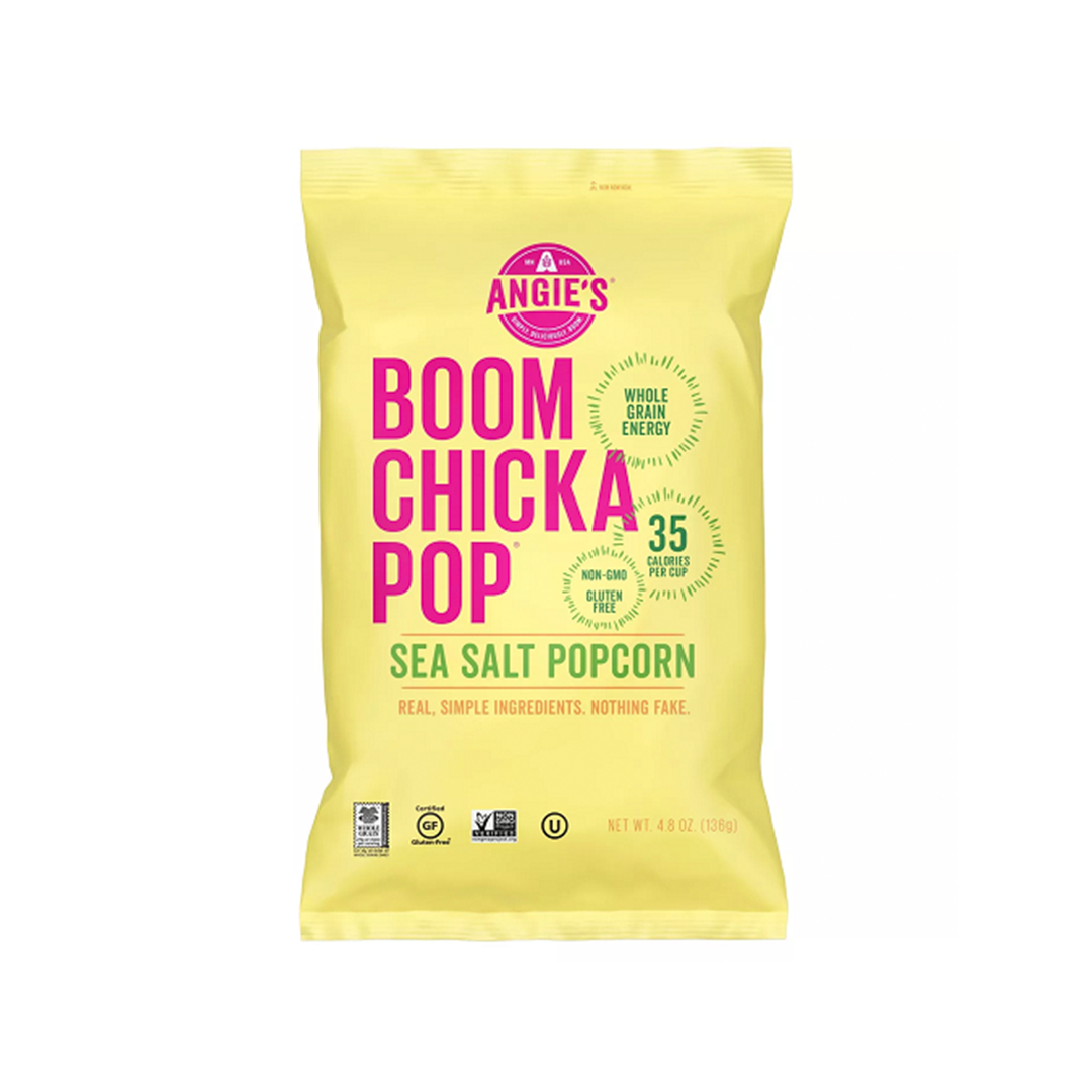 Angie's BOOMCHICKAPOP S Kettle Corn Boom Chicka Pop Sea Salt Popcorn 4.8 Oz