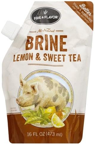 Fire & Flavor Brine, Lemon Sweet Tea 16 Oz