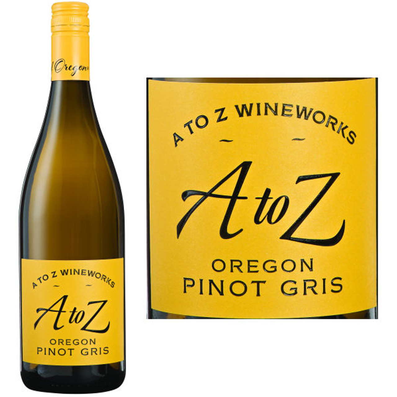 A to Z Wineworks Oregon Pinot Gris, White Wine, 750 mL Bottle