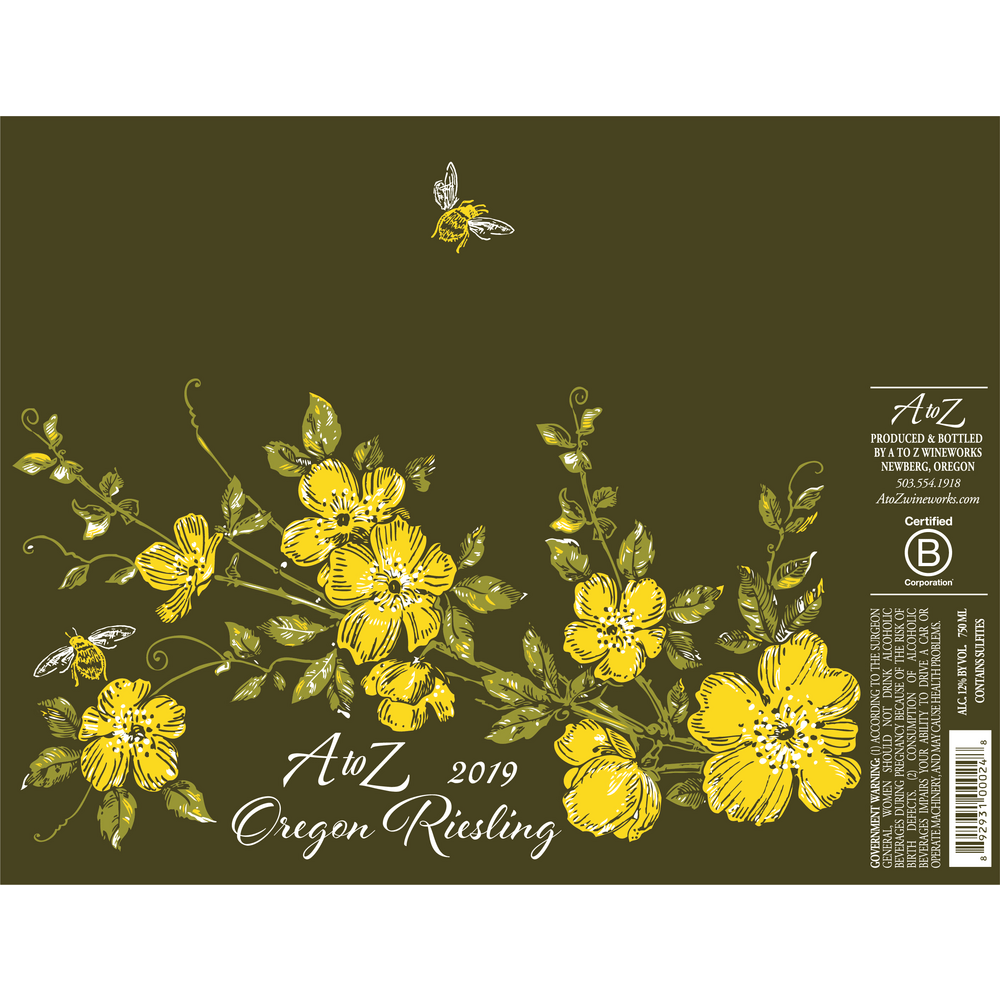 A to Z Wineworks Riesling, Oregon 750 Ml