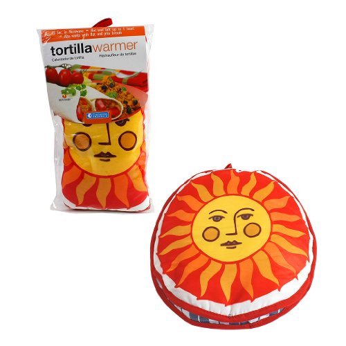 The FoodWarmer Company 12" - Insulated Fabric Pouch - Keeps Warm For One Hour After Just 45 Microwave Seconds (Sunface)
