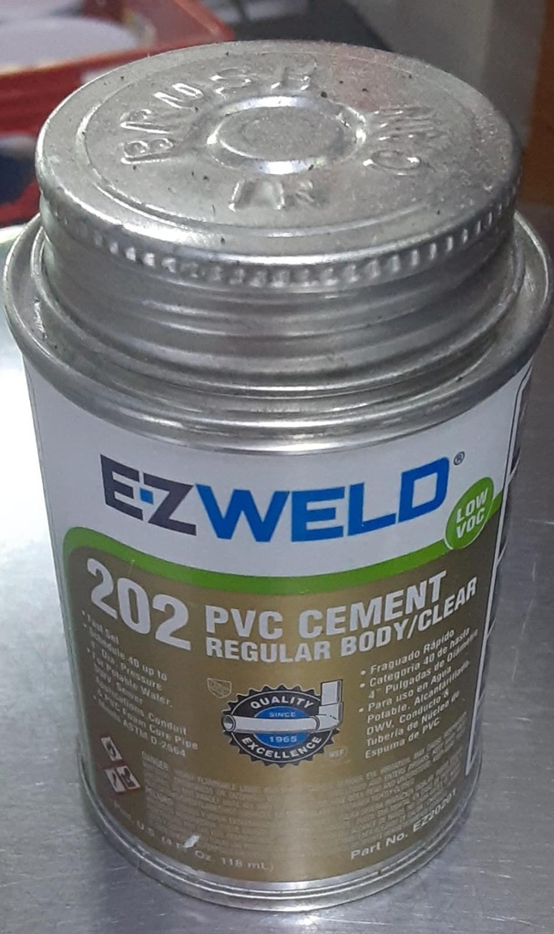 Pega Pvc Azul 4onz