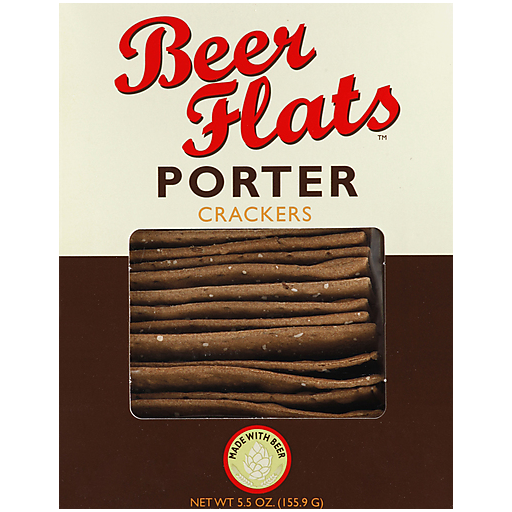 Beer Flats Crackers, Porter 5.5 Oz