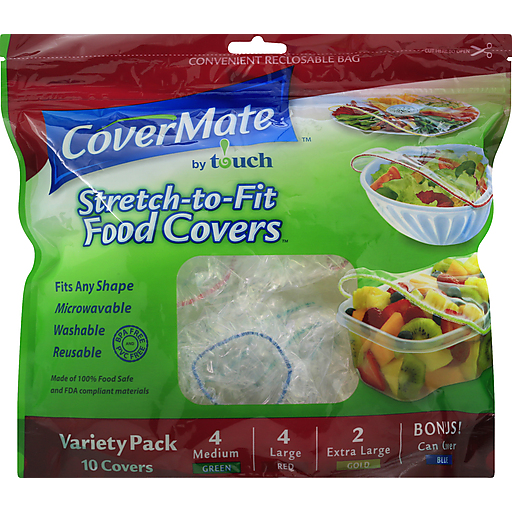 CoverMate Stretch To Fit Food Covers Variety Pack - 10ct