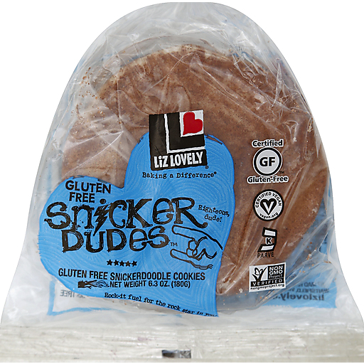 Liz Lovely Cookies, Gluten Free, Snicker Dudes 6.3 Oz