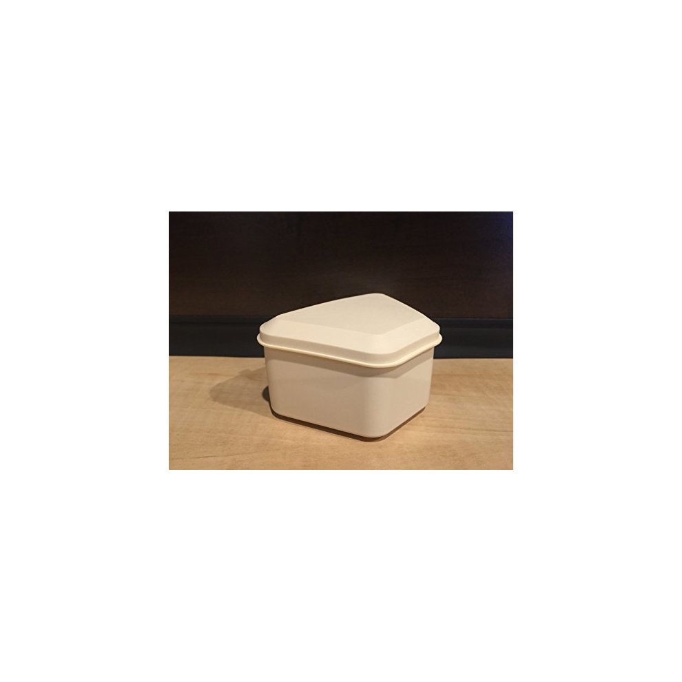 Pureline Oralcare Denture Container Capable Of Soaking A Complete Upper And Lower Denture French Vanilla