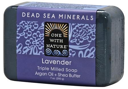 Dead Sea Bar Soap Lavender 1x7 Oz Each By ONE WITH NATURE