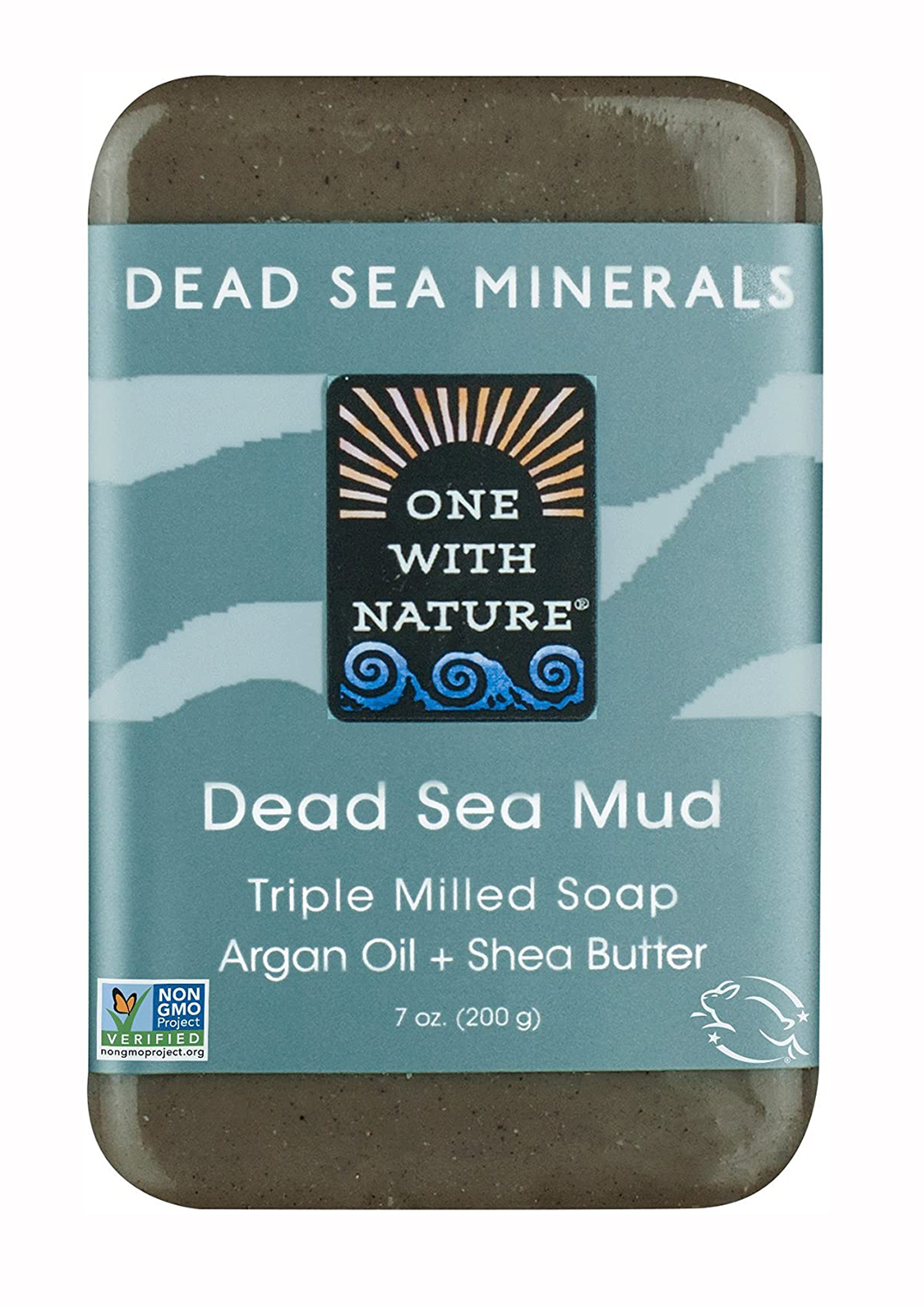 One With Nature Dead Sea Mineral Mud Soap Bar - 7 Oz