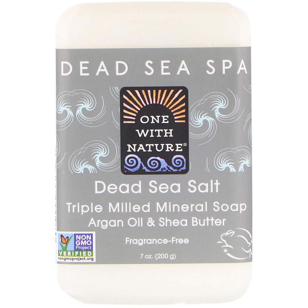 One With Nature Dead Sea Salt Mineral Soap - 7 Ounce