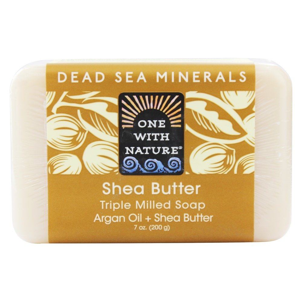One With Nature Dead Sea Mineral Shea Butter Bar Soap - 7 Oz