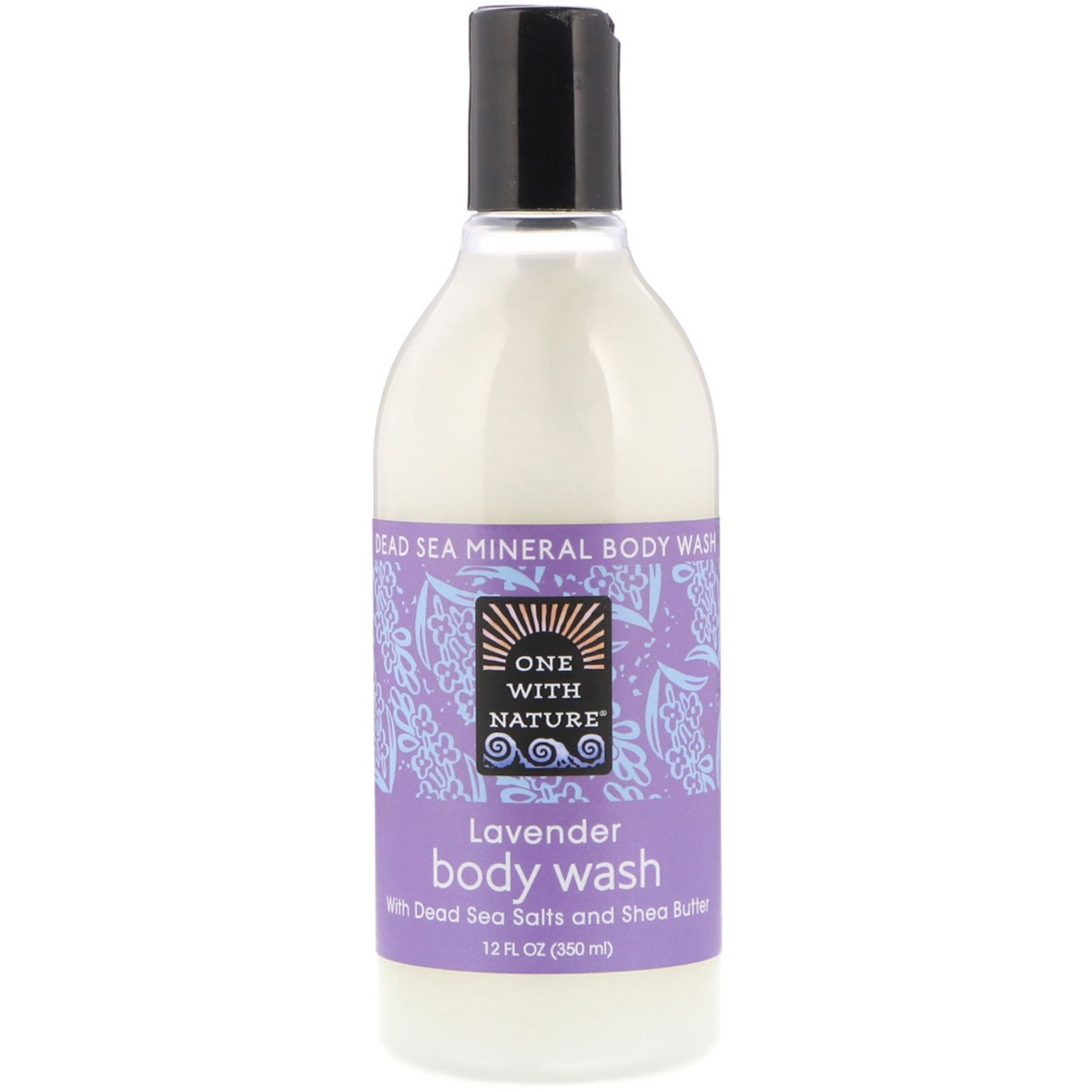 One With Nature Dead Sea Mineral Body Wash Lavender - 12 Fl Oz