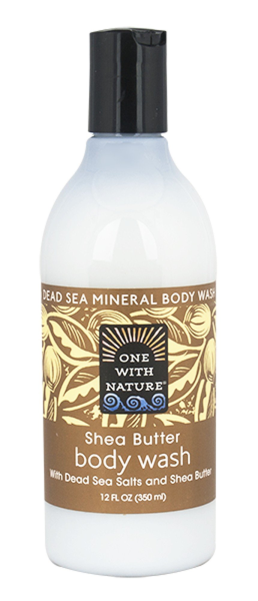 One With Nature Dead Sea Mineral Body Wash Shea Butter - 12 Fl Oz