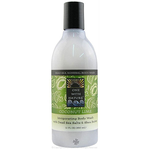 One With Nature Coconut Lime Body Wash 12 Oz