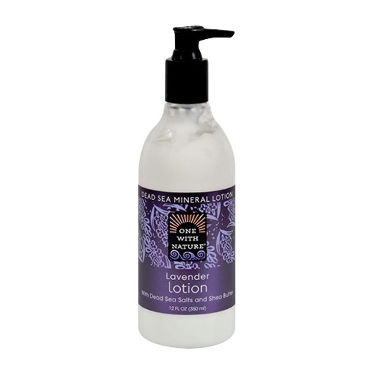 One with Nature Dead Sea Mineral Restorative Hand & Body Lotion Lavender, 12 Oz