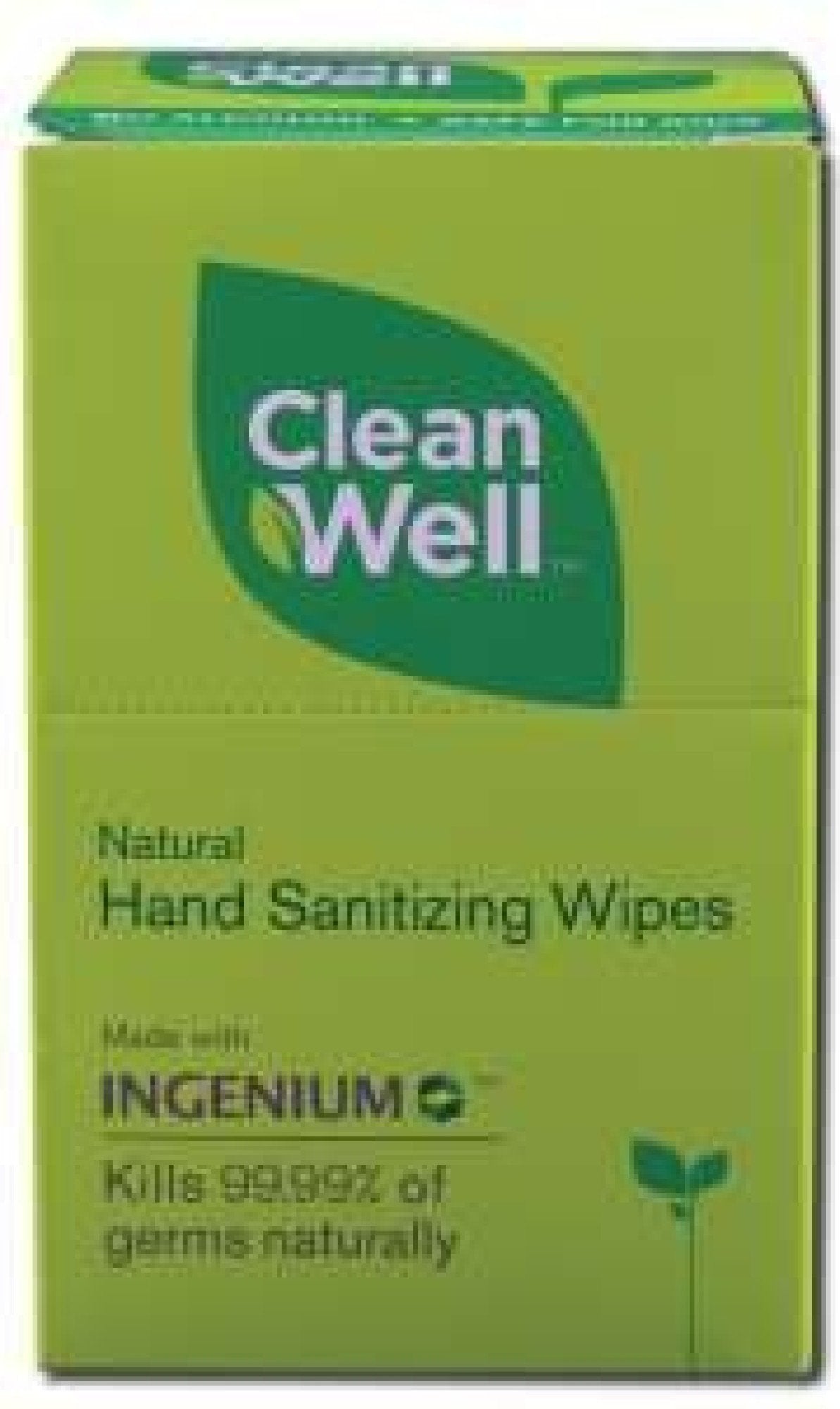 CleanWell Hand Sanitizing Wipes, Natural, Original