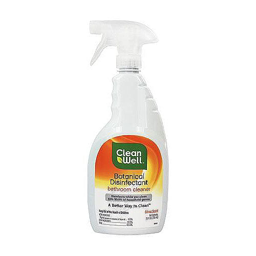 CleanWell Botanical Disinfectant Bathroom Cleaner 26 Oz