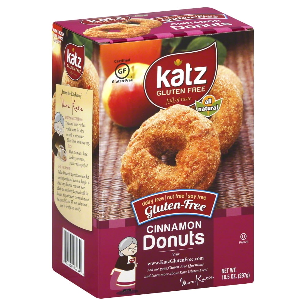 Katz Gluten Free Donuts Cinnamon - 10.5 Ounce