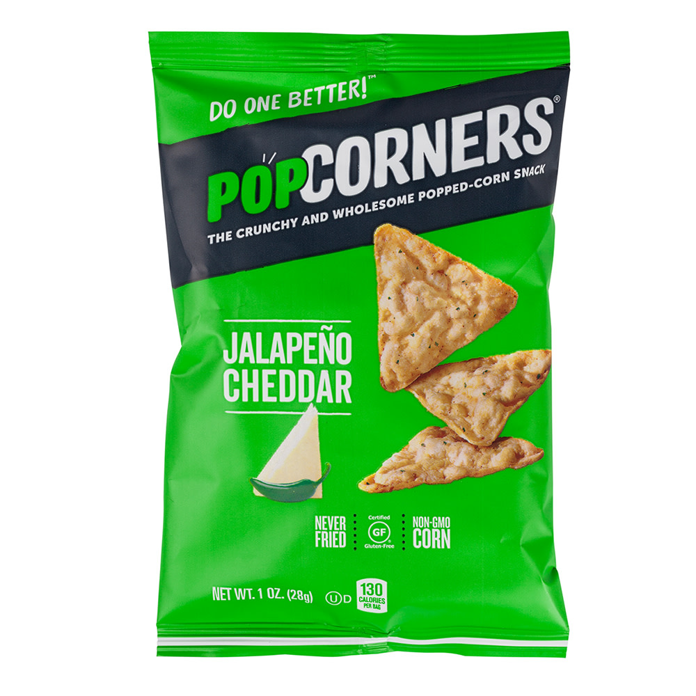 Popcorners Popped Corn Chips, Cheesy Jalapeno 1.1 Oz