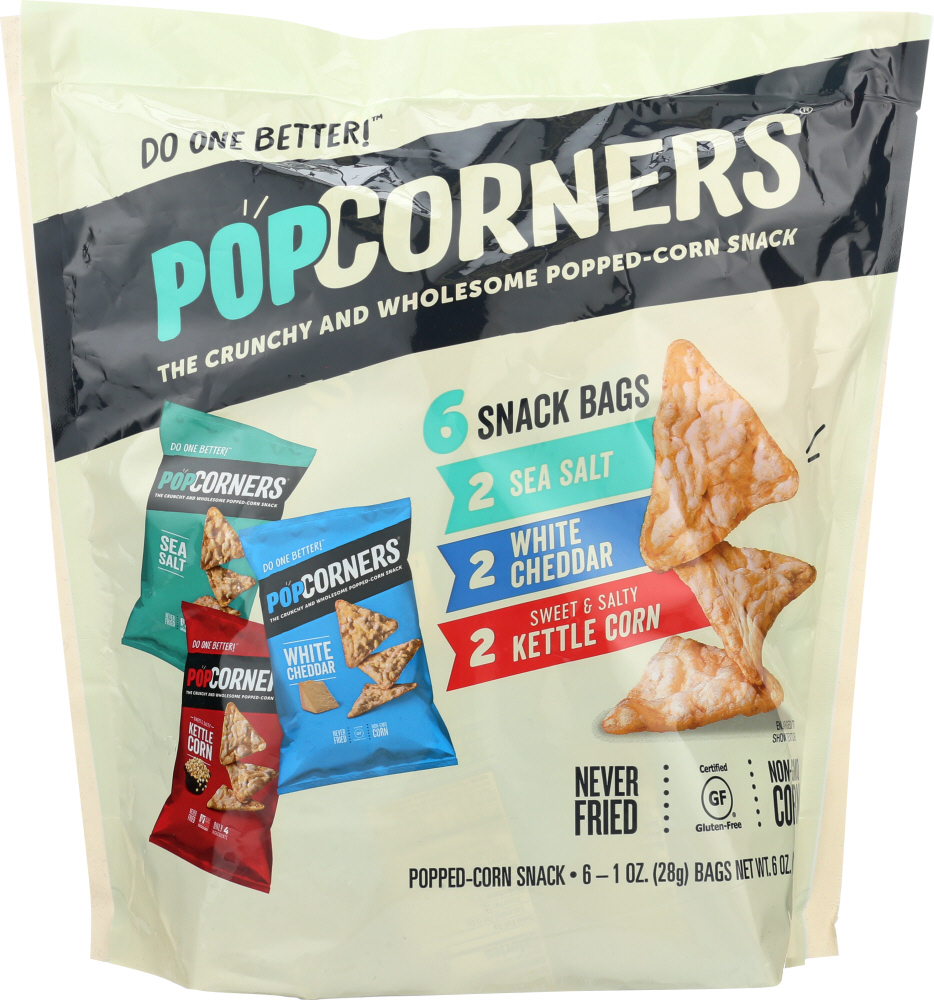 Popcorners Pack Variety 6 Count, 6 Oz