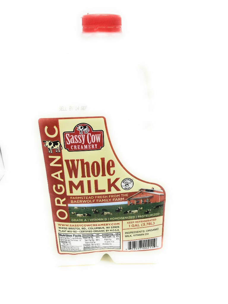 Sassy Cow Creamery Organic Whole Milk