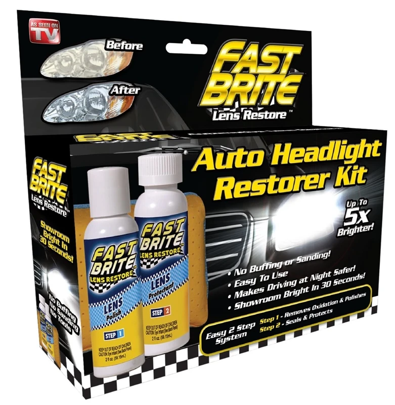 Nature's Pillow Fast Brite FB1000 Auto Headlight Lens Restorer Kit
