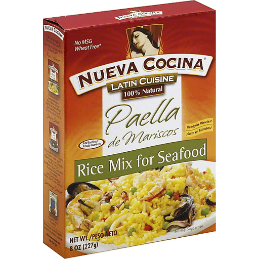 Nueva Cocina Rice Mix, For Seafood, Paella De Mariscos