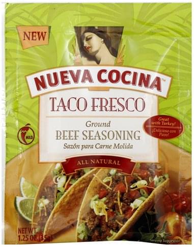 Nueva Cocina Ground Beef Seasoning, Taco Fresco, Mild