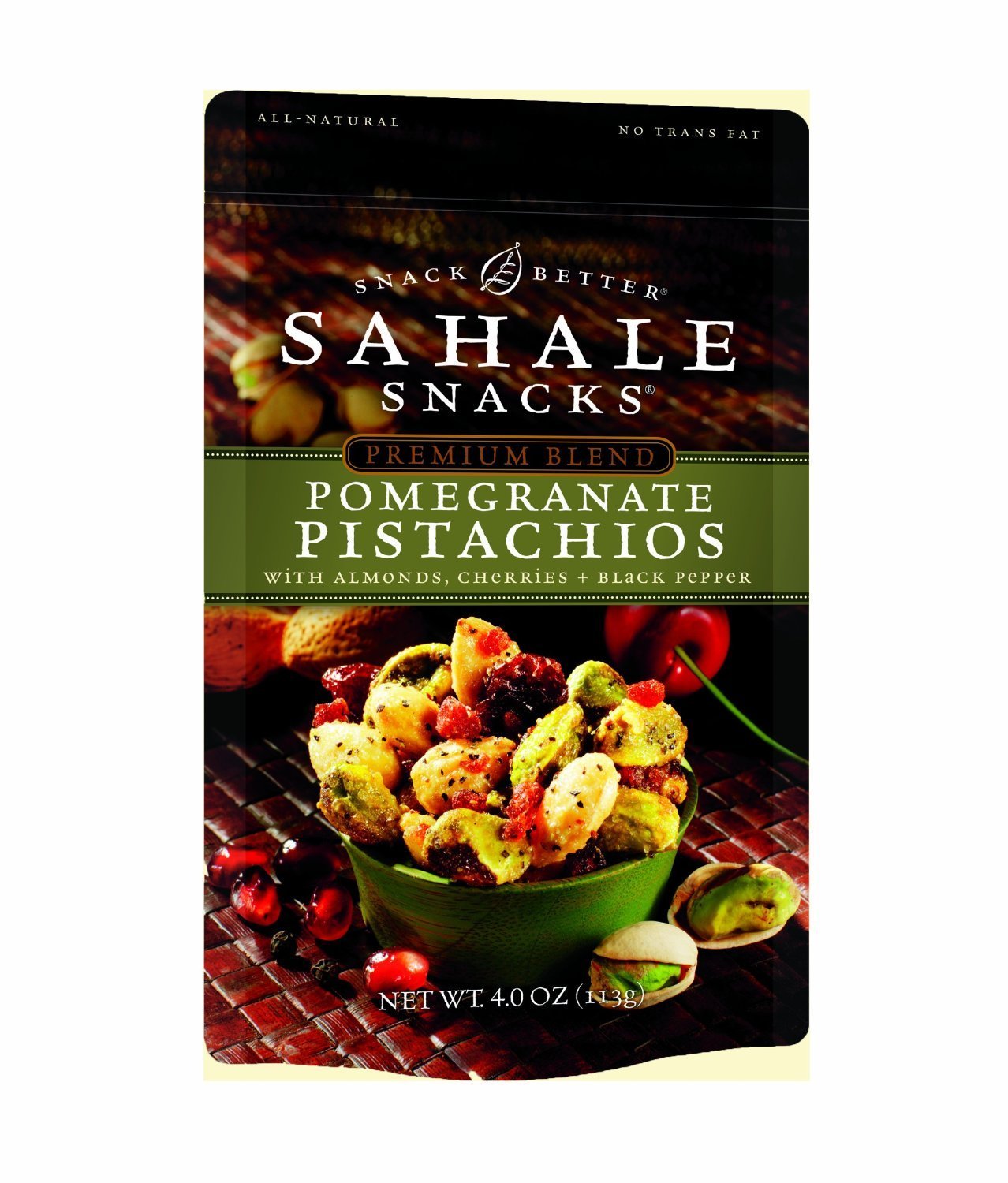 Sahale Snacks Naturally Pomegranate Flavored Pistachios Glazed Mix 4 Ounces