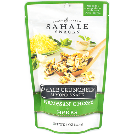 Sahale Snacks Crunchers Almond Snack Parmesan Cheese + Herbs