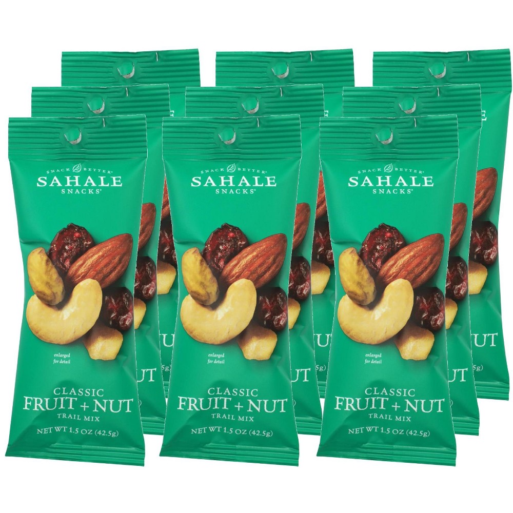 Sahale Snacks Trail Mix - Classic Fruit And Nut Blend - 1.5 Oz - Case Of 9