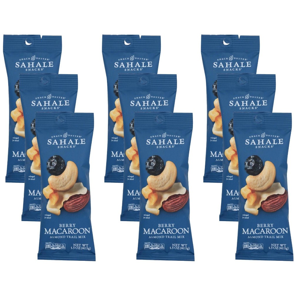 Sahale Snacks Berry Macaroon Almond Trail Mix - Case Of 9/1.5 Oz