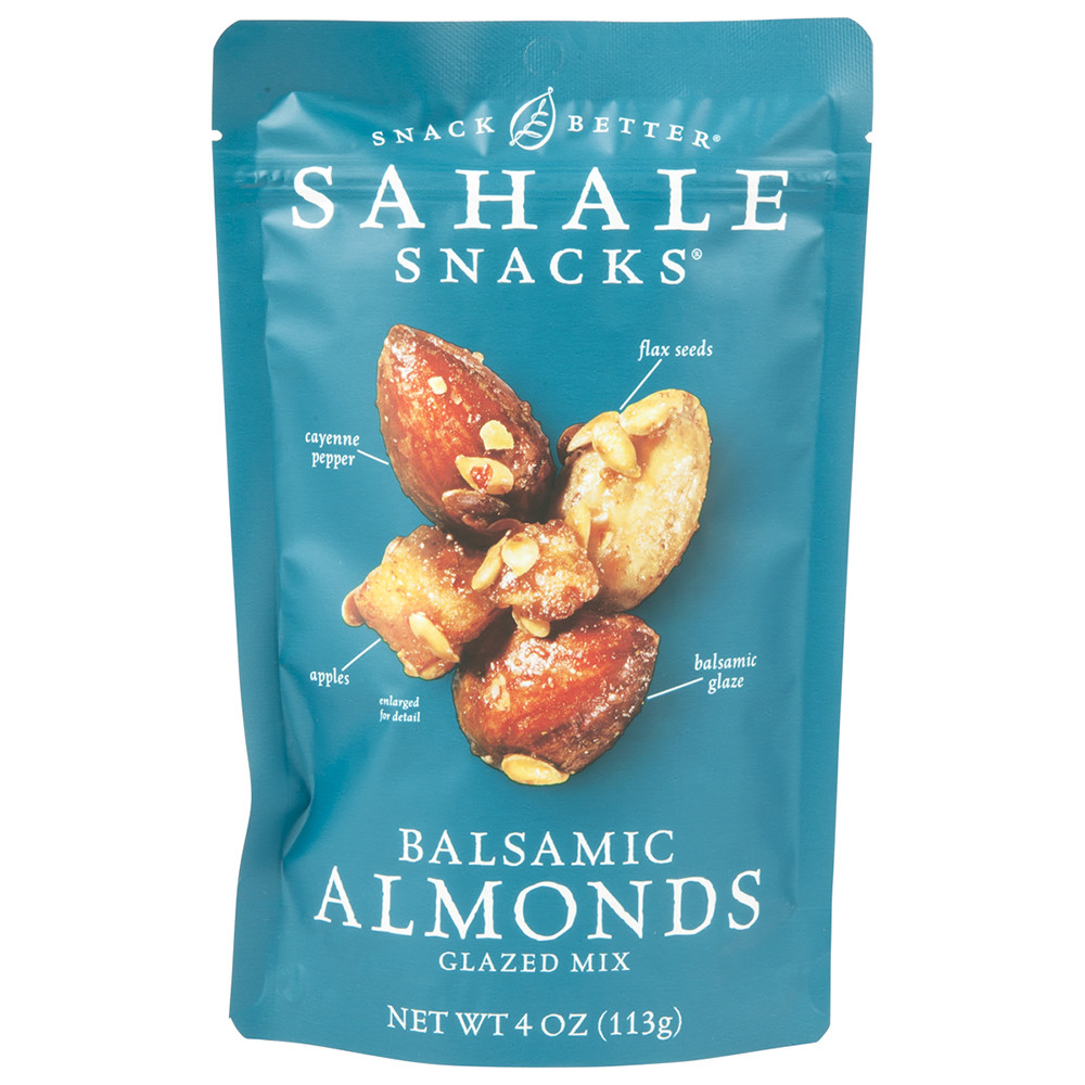 Sahale Snacks Glazed Mix - Balsamic Almonds - Case Of 6 - 4 Oz
