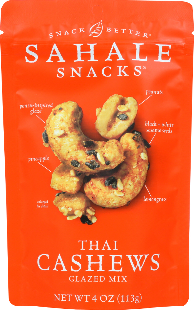 Sahale Snacks Glazed Thai Cashews Mix, 4 Ounces, 6 Per Case