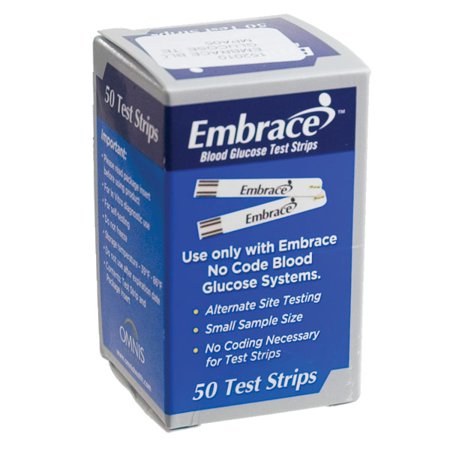 Embrace Omnis Health Blood Glucose Test Strips 50ct