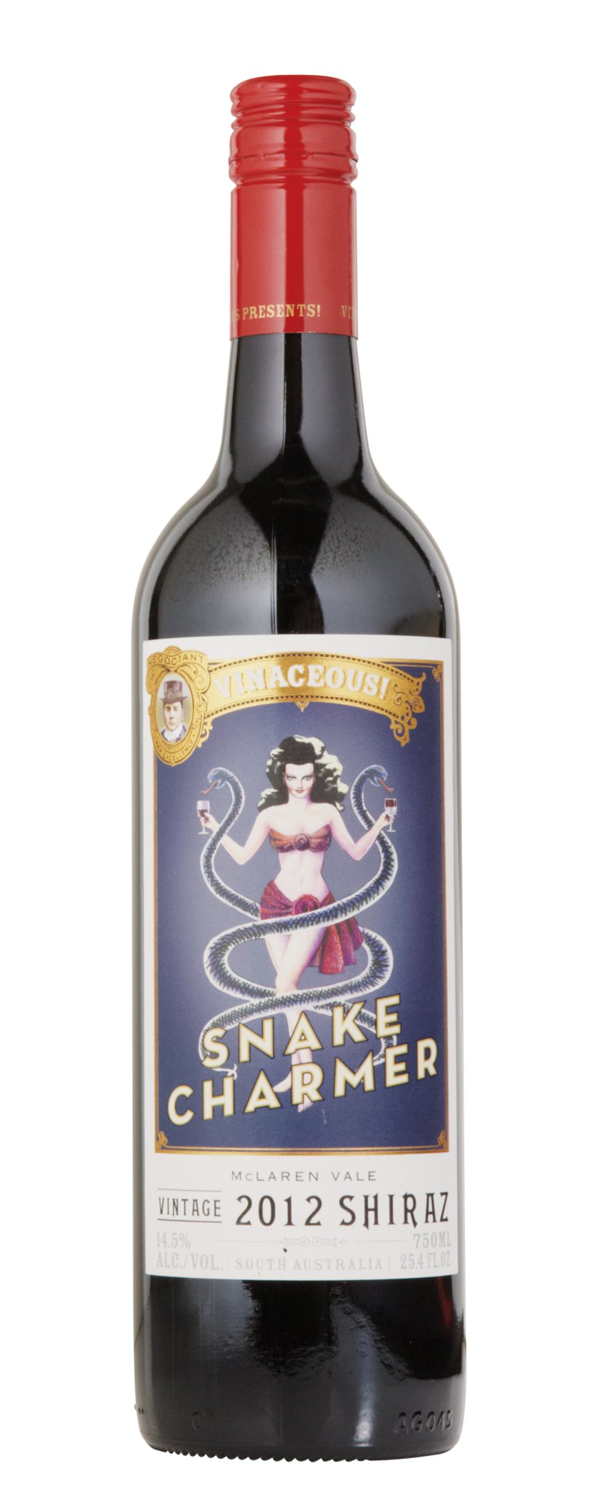 Vinaceous Snake Charmer, Shiraz, Mc Laren Vale, 2016 750 Fl Oz