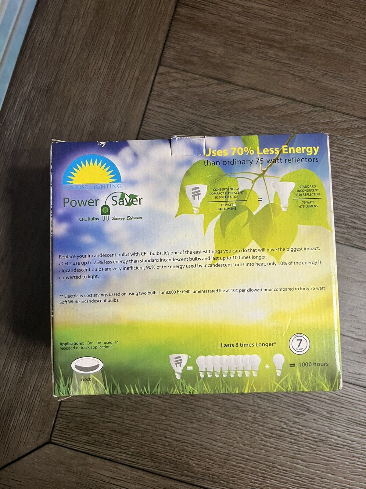 Sunrise Lighting CFL Bulbs 18-Watt (75-Watt Equivalent) R30 , 2-Bulbs
