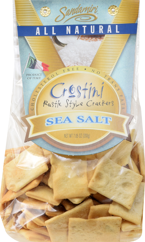Sandamiri Crostini Rustic Style Crackers Sea Salt