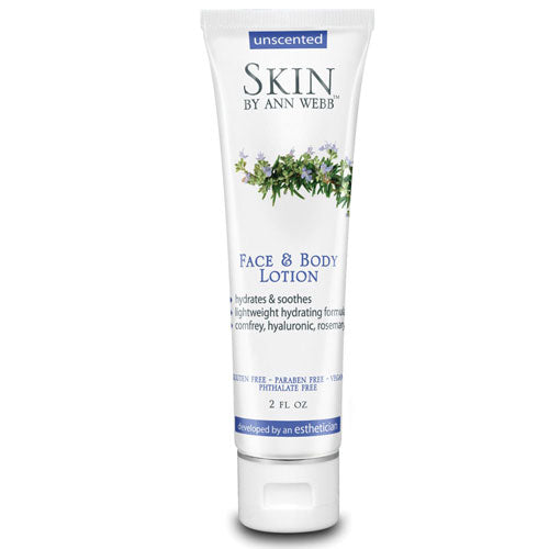 Skin By Ann Webb Naturals Face & Body Lotion Unscented - 2 Oz