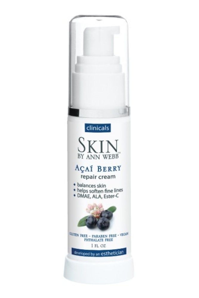 Skin by Ann Webb Por Repair Creme Anti-Rugas Acai Berry - 1 Fl Oz (30 mL)