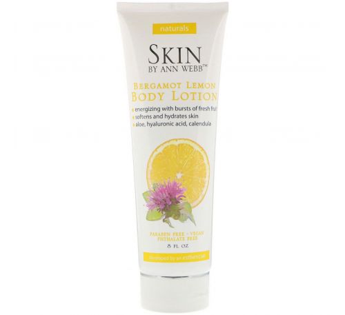 Skin By Ann Webb Body Lotion, Bergamot Lemon, 8 Fl Oz