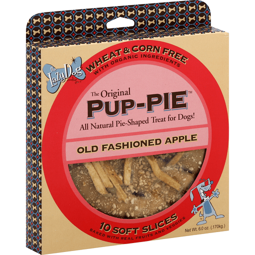 Lazy Dog Pup-Pie Treat For Dogs, Pie-Shaped, Old Fashioned Apple