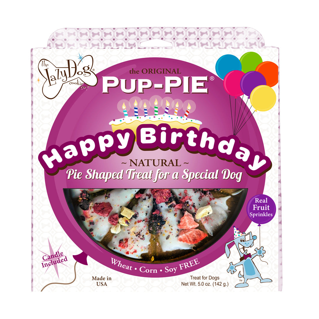Lazy Dog Happy Birthday Pup-Pie