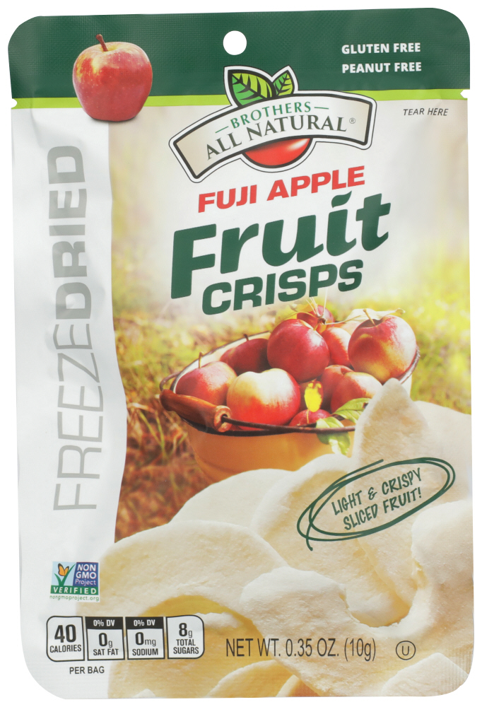 Brothers All Natural Freeze Dried Fuji Apple Fruit Crisps 0.35 Oz
