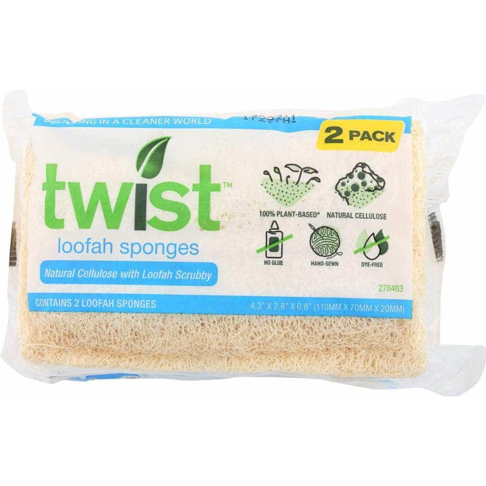 Twist Sponge Technology Corp. LLC, Loofah Sponge, 2 Sponges