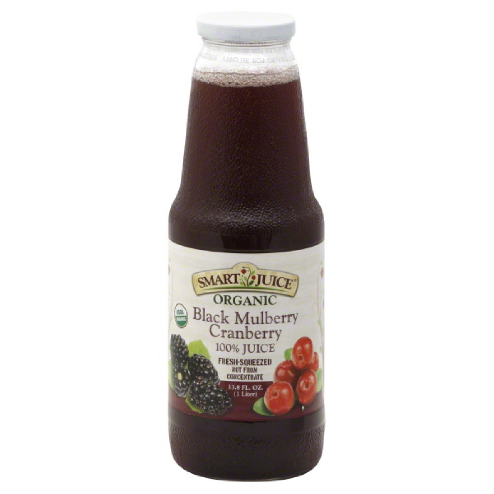 Smart Juice 100% Black Mulberry Cranberry 33.8 Oz